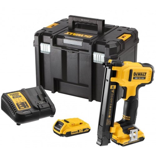 DeWALT DCN701D2-QW Akku Tacker Hefter für Elektriker 60 mm XR (18V/2x2,0Ah) Tstak