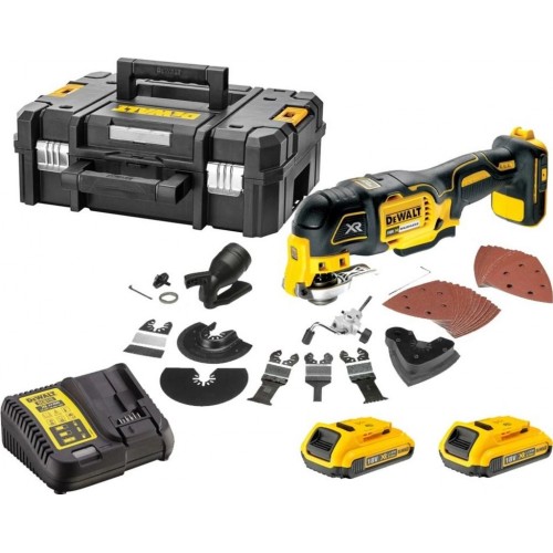 DeWALT DCS355D2-QW Akku-Multi-Tool XR Li-Ion (18V/2x 2,0Ah) Tstak