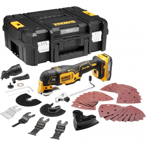 DeWALT DCS356E1T-XJ Akku-Multicutter 18V (1x1,7Ah Powerstack)ohne Ladegerät, Tstak