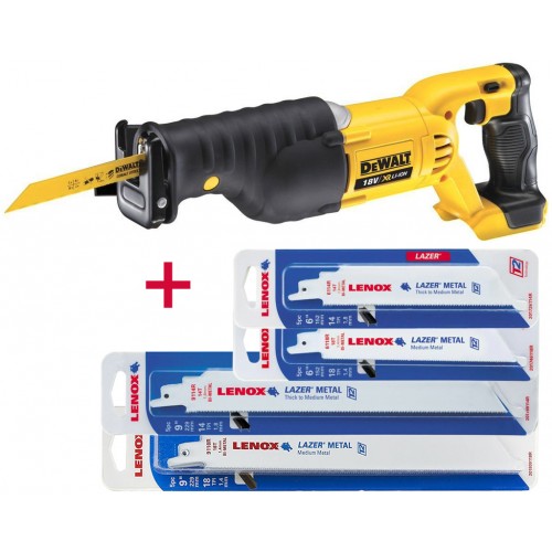 DeWALT DCS380NX-DE Säbelsäge + 120 LENOX Sägeblätter