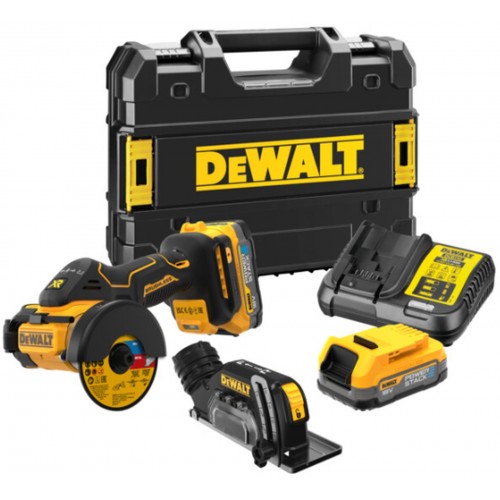 DeWALT DCS438E2T-QW Akku-Universalschneider( 76 mm) 18V (2x1,7Ah Powerstack) Tstak