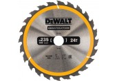 DeWALT DT1954-QZ Kreissaegeblatt für Stationärsägen, 235x30 mm, 24WZ