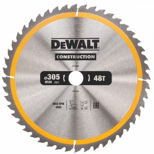 DeWALT DT1959-QZ Sägeblatt 305 x 30 mm für Holz, 48 Zähne, ATB 10°