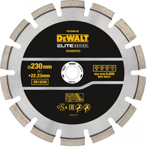 DeWALT DT20466-QZ Diamantsägeblatt 230×22,23mm zum Schneiden von Beton