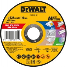 DeWALT DT20595-QZ Multi-Material-Trennscheibe 125 × 22,2 × 1,0 mm