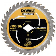 DeWALT DT40271-QZ Sägeblatt 190 mm 36Z Bohrung Diamantform für DCS577