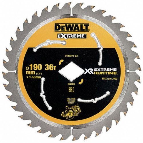 DeWALT DT40271-QZ Sägeblatt 190 mm 36Z Bohrung Diamantform für DCS577