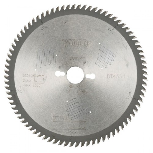 DeWALT DT4353-QZ Sägeblatt Extreme 250 x 30 mm, 80 HZ