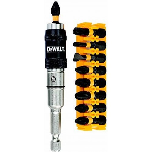 DeWALT DT70518T-QZ 10-teiliges Torsionsbit-Set mit -Winkeladapter