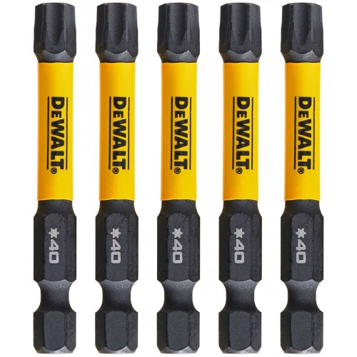 DeWALT DT7399T-QZ EXTREME FlexTORQ Schrauber-Bits T40 57 mm, 5 Stk.