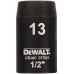DeWALT DT7531-QZ Steckschlüssel kurz 13mm 1/2 Schlagfest