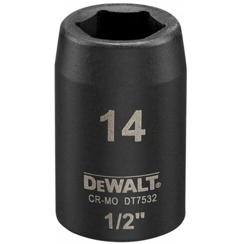 DeWALT DT7532-QZ Steckschlüssel kurz 14mm 1/2 Schlagfest