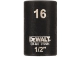 DeWALT DT7534-QZ Extreme Impact Steckschlüssel kurz 16 mm 1/2 Schlagfest