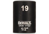 DeWALT DT7537-QZ Steckschlüssel kurz 19mm 1/2 Schlagfest