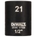 DeWALT DT7539-QZ Steckschlüssel kurz 21mm 1/2 Schlagfest