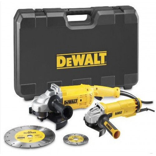 DeWALT DWE492SDT Set Winkelschleifer 230 mm + 125 mm