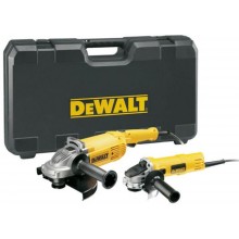 DeWALT DWE492TWIN2 Set mit DWE492 (230 mm) + DWE4157 (125 mm) Winkelschleifern mit Koffern