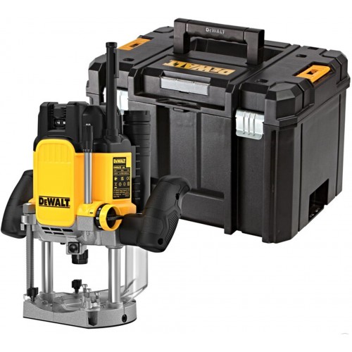 DeWALT DWE625KT-QS Elektro-Oberfräse, Fräsmaschine, Kantenfräse (2300W/12mm) Tstak