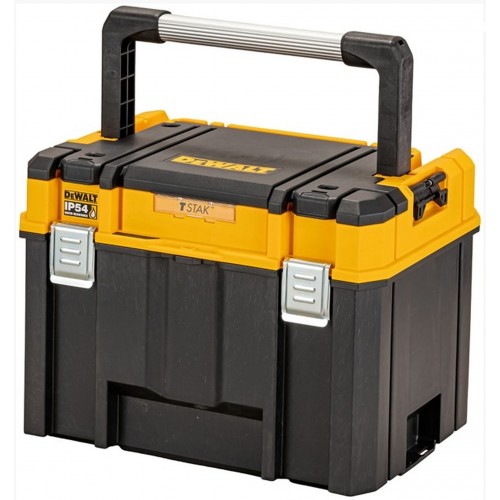 DeWALT DWST83343-1 Werkzeugbox TSTAK VII Tiefe IP54 mit herausnehmbarer Trage