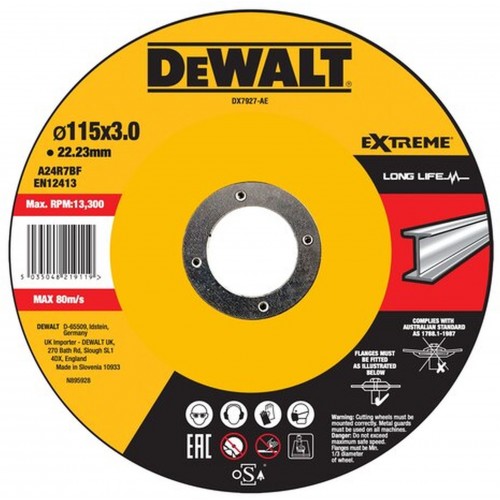 DeWALT DX7927 Trennscheibe 115x3x22,23 mm Metall