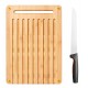 Fiskars Functional Form Bambus-Brotbrett 36 x 29,7 cm und Brotmesser 1057551