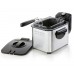 DOMO 3Liter Edelstahl Fritteuse 2200Watt starke Leistung, silbe DO506FR