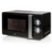 DOMO Mikrowelle mit 30 Minuten Timer 20 Liter Volumen schwarz DO2420
