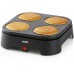 DOMO Elektrisches Pfannkuchen-Gerät für 4 Mini-Pfannkuchen 600 W DO1094P