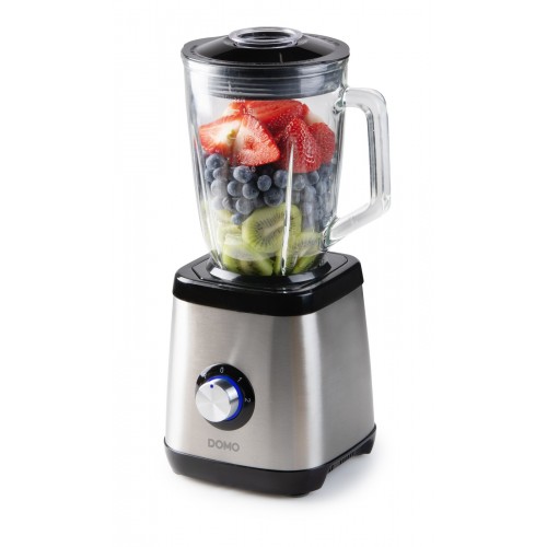 DOMO Standmixer mit Glasbehälter 1,5 l, 1000 W, DO1133BL
