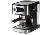 DOMO Espressomaschine mit Manometer, Schwarz/Edelstahl DO1138K