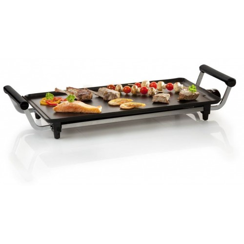 DOMO Teppan-Yaki Tischgrill, 48 x 27 cm Bratplatte Partygrill schwarz DO8304TP