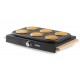 DOMO Pancake-Platten Antihaftbeschichtung, Kontrollleuchte 1000W, Schwarz DO8717P