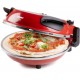 DOMO Pizzaofen für frische Pizza, rot ( 1200 W/ 32 cm) DO9284PZ