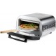 DOMO Genius Pizzaofen, Edelstahl, mit Backstein DO9289PZ