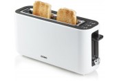 DOMO Toaster stufenloser Temperaturregler 980W, Cool-TouchGehäuse, Weiß DO962T
