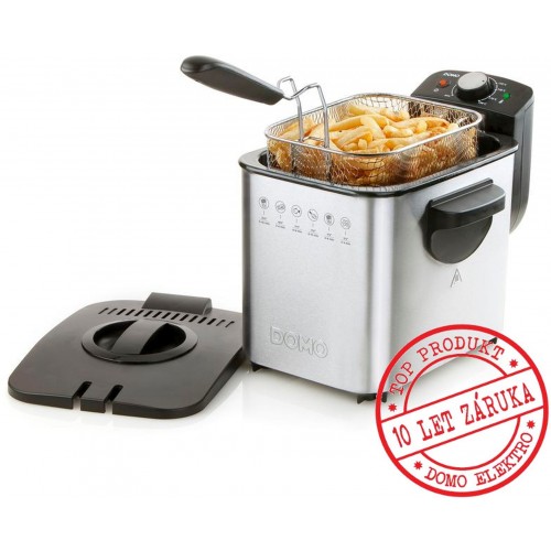 DOMO Kaltzonen Fritteuse 4l, 3000W, Edelstahl DO507FR