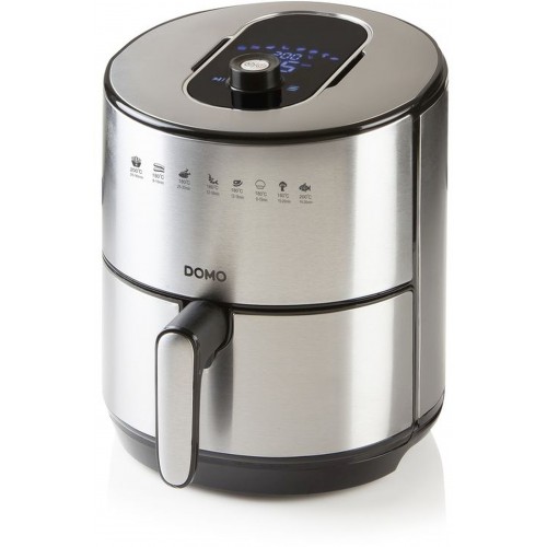 DOMO Digitale Heißluftfritteuse, 4 l, 1500 W, Edelstahl DO530FR