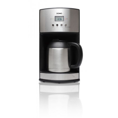 DOMO Edelstahl-Kaffeemaschine 24-Std. Timer DO474KT