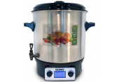 DOMO Einkochtopf Edelstahl mit LCD, 27l, 2000W DO42325PC