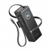 EcoFlow RAPID Powerbank (25 000 mAh, 170 W) 2×100 W integriertes USB-C-Kabel – Schwarz