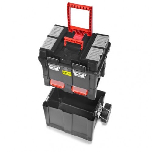 ERBA Werzeugkoffer mit Rollen HD COMPACT Teilbar 02171