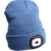 Wintermütze mit LED-Beleuchtung Blau USB aufladbar