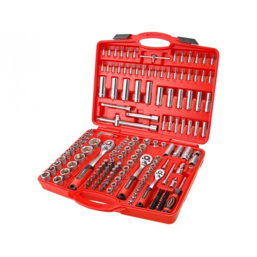Extol Premium Steckschlüssel, Set 172 Stück, 1/4 Zoll, 3/8 Zoll, 1/2 Zoll, 8818345 Extol Premium Steckschlüssel, Set 172 Stück, 1/4 Zoll, 3/8 Zoll, 1/2 Zoll, 8818345