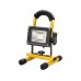 EXTOL Light Tragbare 10 W Akku-LED-Lampe für Innen und Aussen als Baulicht, 1 Stück, gelb,