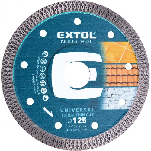 Extol Industrial Diamant-Schneidscheibe Turbo Thin Cut, 8703042