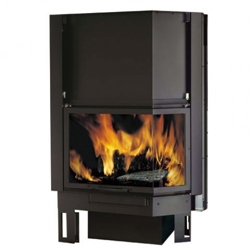 EDILKAMIN TEKNO 2 V Kamineinsatz, rechte Seite 430640 mit Gebläse