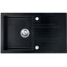 FERRO MEZZO II Granitspüle, 780x480mm, Schwarz DRGM48/78HA