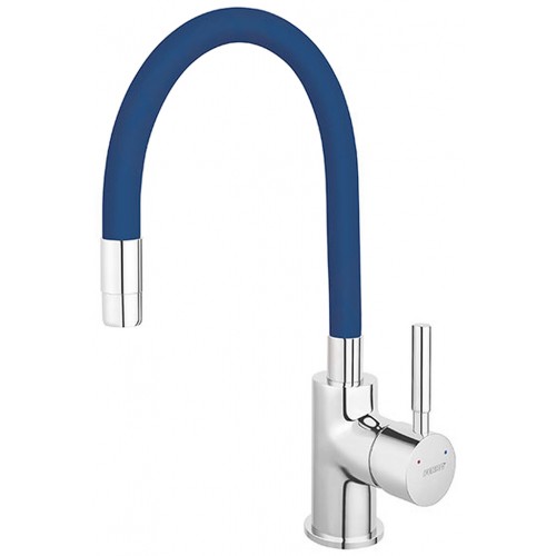 FERRO ZUMBA Schwenkbar Küchenarmatur mit blau Wasserhahn Spültisch Armatur Flexibel BZA4L