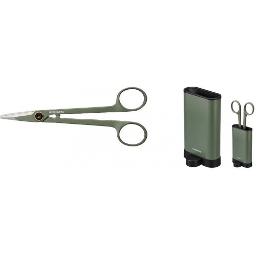 Fiskars Plant Care Präzisionsspitze-Gartenschere mit Hülle, 16 cm 1075315