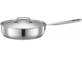 Fiskars All Steel Sautierpfanne mit Deckel 26cm, Edelstahl 1023762, 1064746